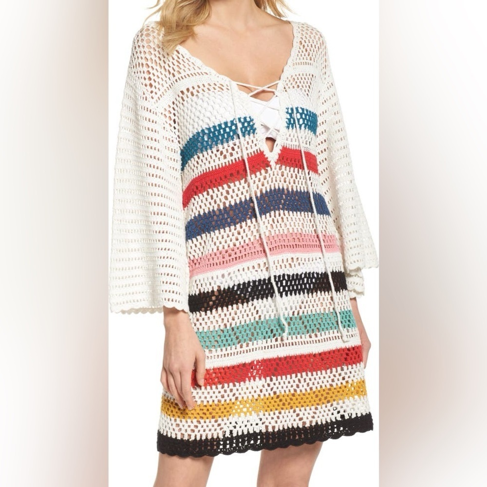Muche et Muchette Pacific Crochet Cover-Up Dress. One Size